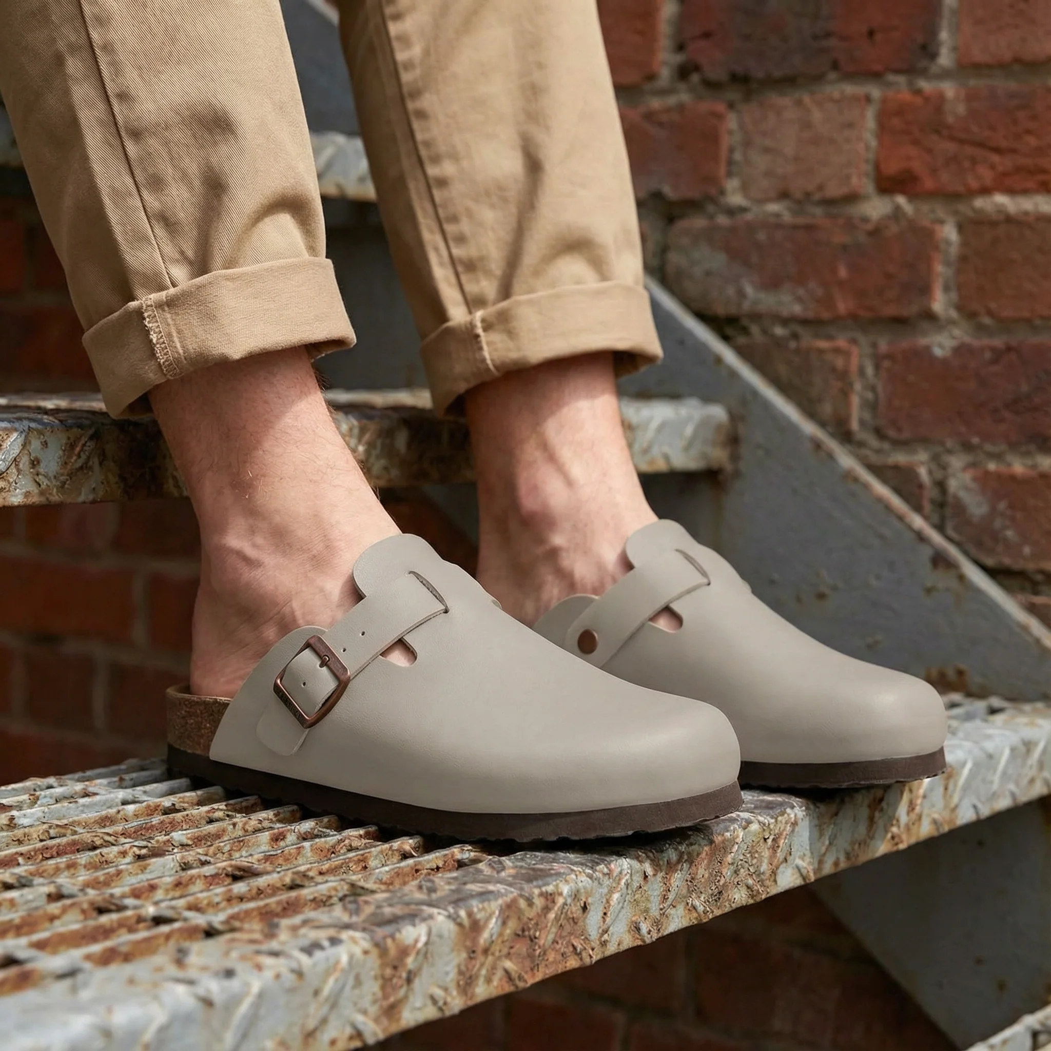 Smooth Vegan Leather Clogs by Qomfort - Image 7