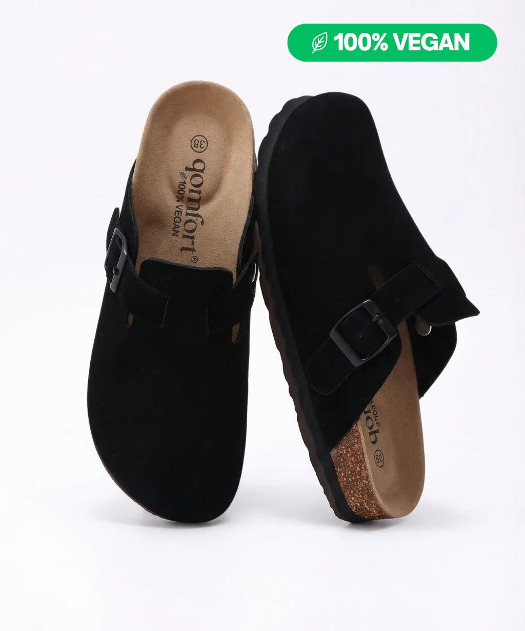 100% Vegan Suede Clogs by Qomfort - Image 3